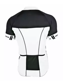 Pánsky cyklistický dres DEKO FORZA, bielo-čierny