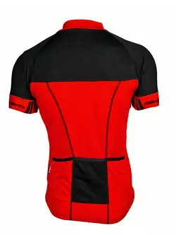 Pánsky cyklistický dres DEKO FORZA červeno-čierny
