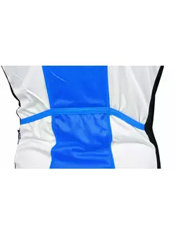 Pánsky cyklistický dres DEKO HAITI II bez rukávov, bielo-modrý