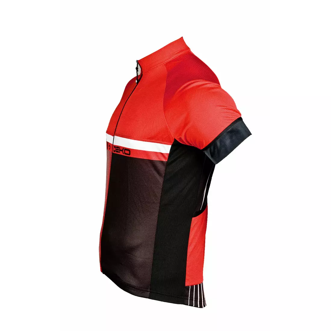 Pánsky cyklistický dres DEKO STYLE, čierno-červený
