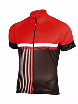 Pánsky cyklistický dres DEKO STYLE, čierno-červený