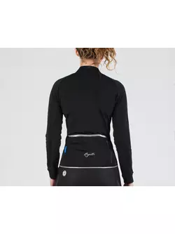 ROGELLI BENICE 2.0 teplý dámsky cyklistický dres, čierny