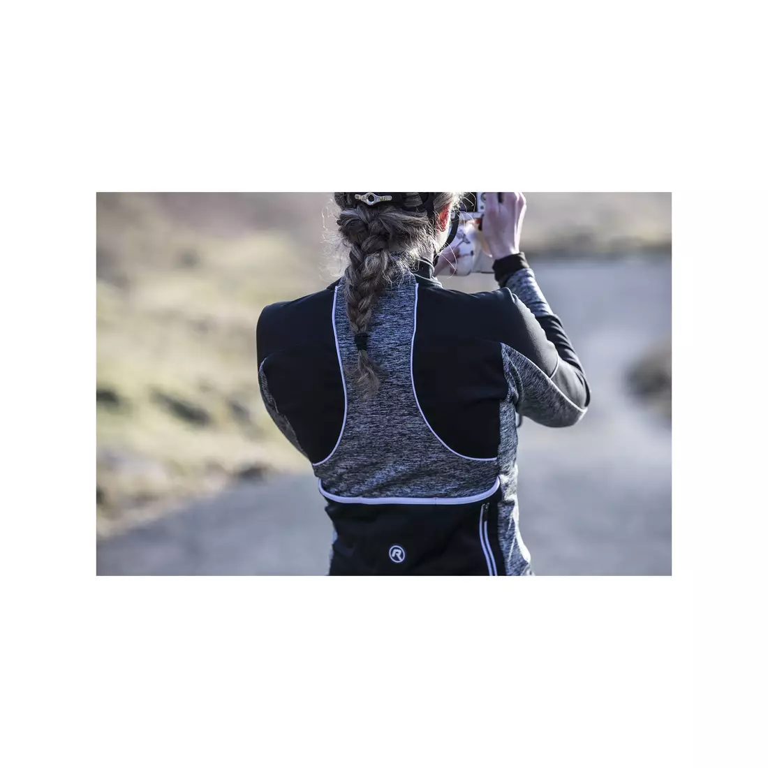 ROGELLI CARLYN 2.0 dámska zimná cyklistická bunda čierno-šedá