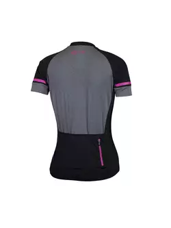 ROGELLI CARLYN 2.0 dámsky cyklistický dres, čierno-šedo-ružový 010.107