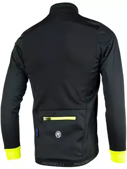ROGELLI PESARO 2.0 zimná cyklistická bunda, čierna-fluór