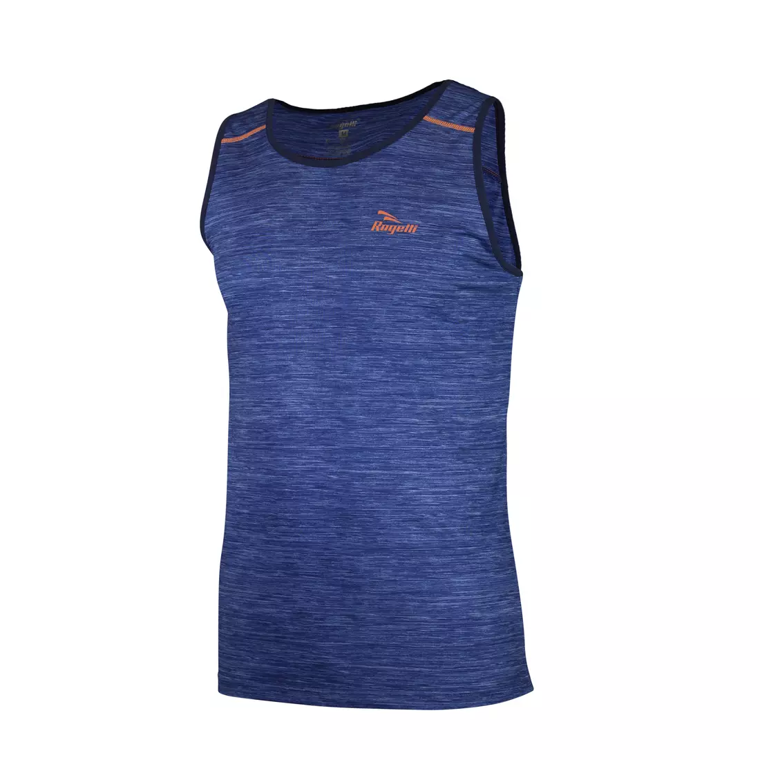 ROGELLI RUN STRUCTURE 830.241 - pánske tričko, bežecká vesta, modrej a oranžovej farby