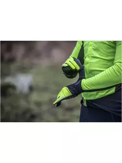 ROGELLI STORM zimné cyklistické rukavice, softshell, fluór