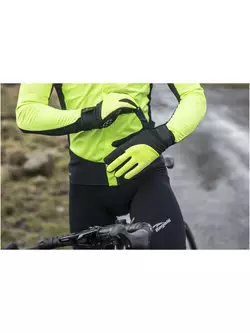 ROGELLI STORM zimné cyklistické rukavice, softshell, fluór