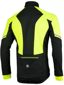 ROGELLI UBALDO 3.0 zimná cyklistická bunda, čierna-fluór