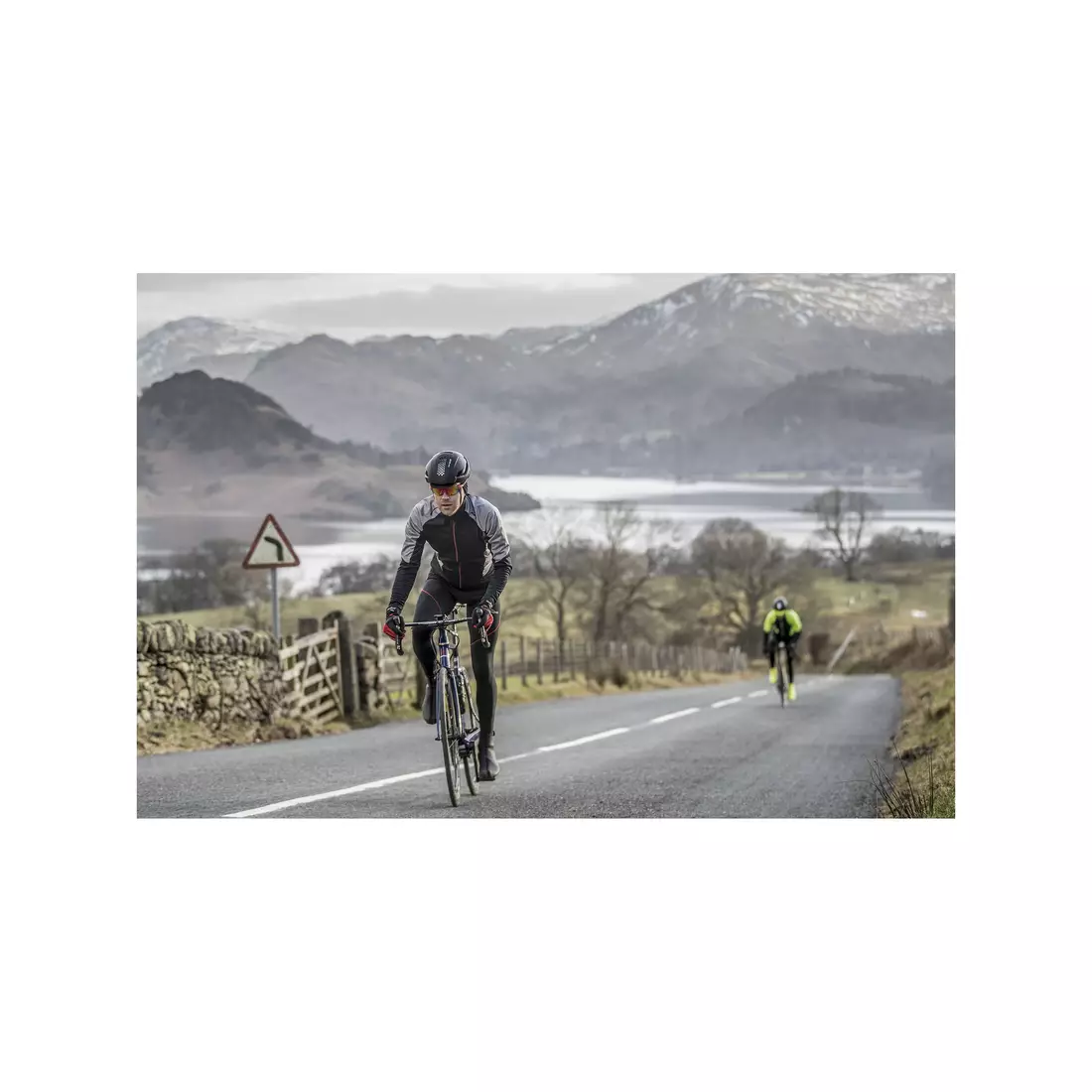ROGELLI UBALDO 3.0 zimná cyklistická bunda, čierno-sivá
