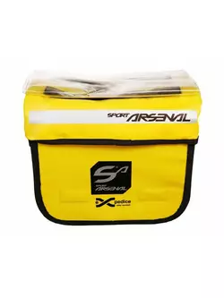 SPORT ARSENAL 310 EXPEDICE Vodotesná klick-fix taška na riadidlá, žltá
