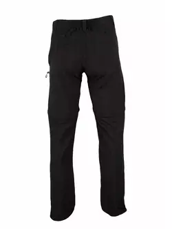SPRÁVA POČASIA - ROLANDO - pánske športové nohavice s odopínateľnými nohavicami, čierne