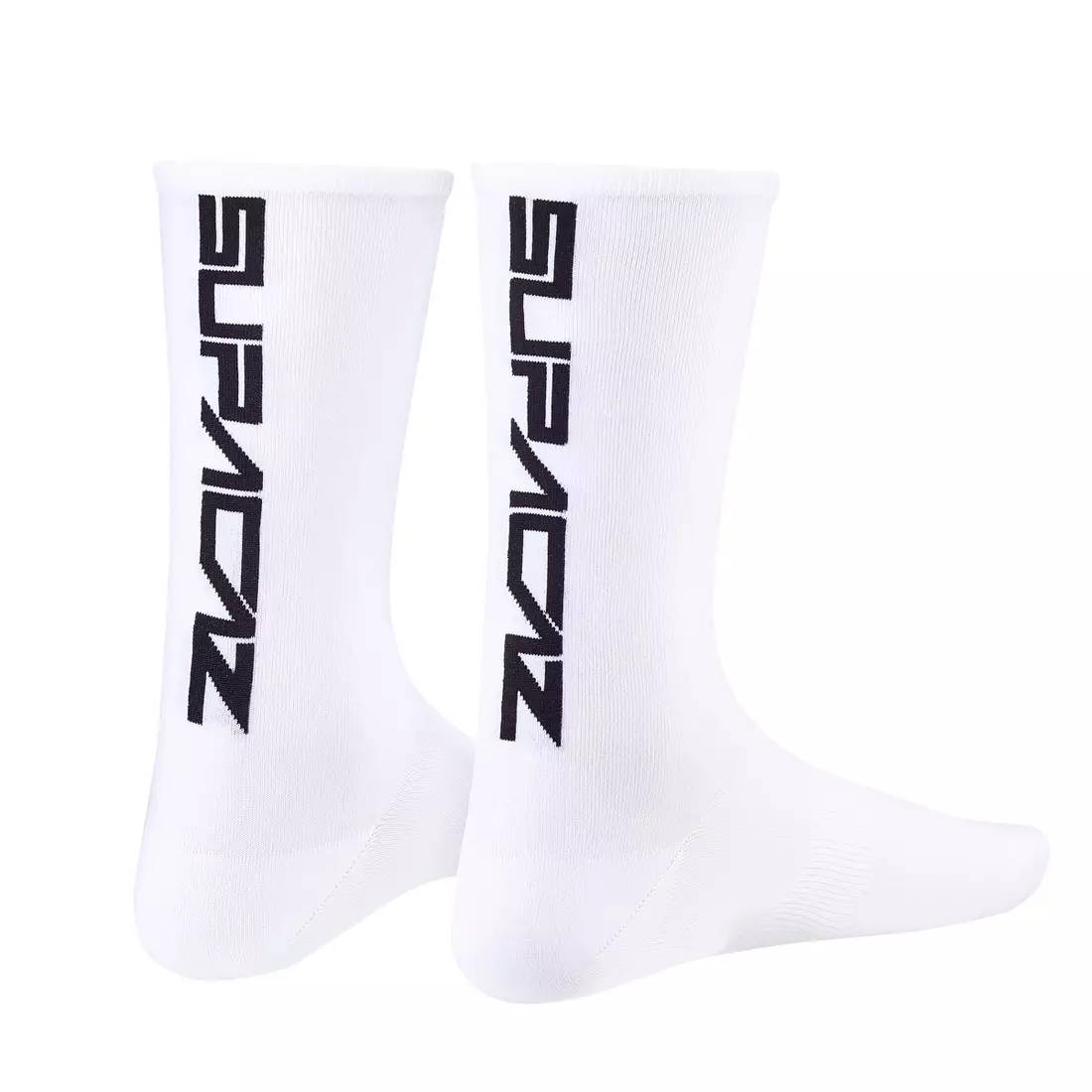 SUPACAZ bielo-čierne cyklistické ponožky