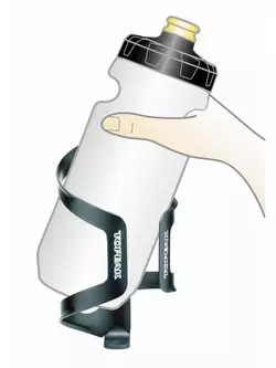 TOPEAK klietka na fľašu s vodou DUALSIDE CAGE bilaterálne, čierna TDSC01-B