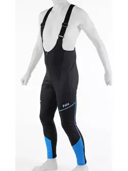 Zateplené softshellové cyklistické nohavice FDX 1300, čierno-modré