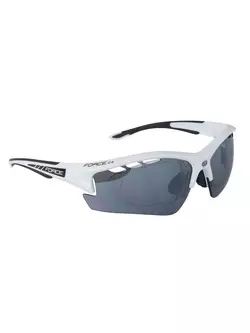 9092225 FORCE RIDE PRO okuliare s vymeniteľnými sklami + korekčná biela