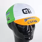 Apis Profi cyklistická čiapka ALE Bardiani VAlvole  CSF Inox zelený, biely a oranžový štít