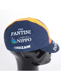 Apis Profi cyklistická čiapka VINI FANTINI Nippo Faizane námornícka modrá a oranžová