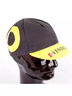 Apis Profi cyklistická čiapka Vendee direct energie čierna a žltá