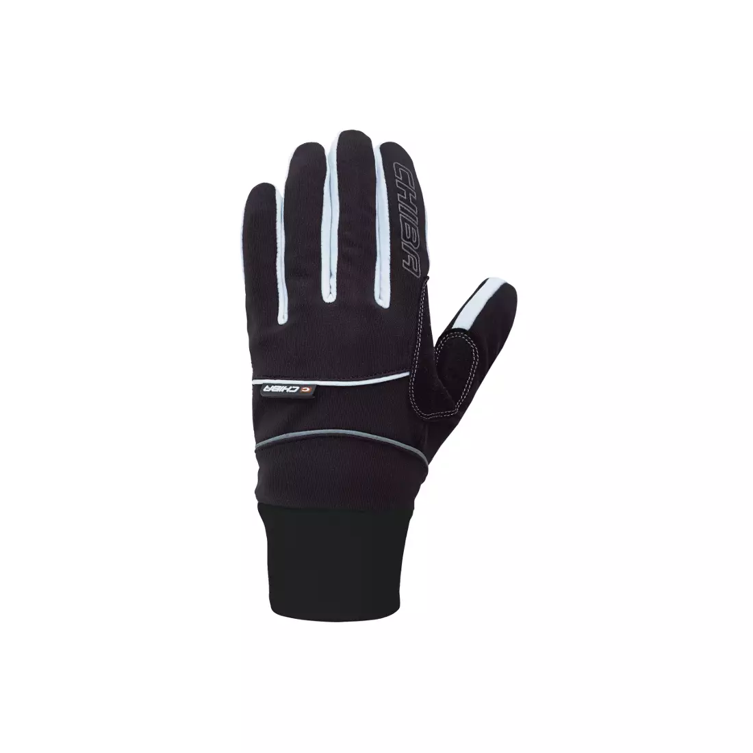 CHIBA CROSS WINDSTOPPER - zimné rukavice, čierno-biele 31517