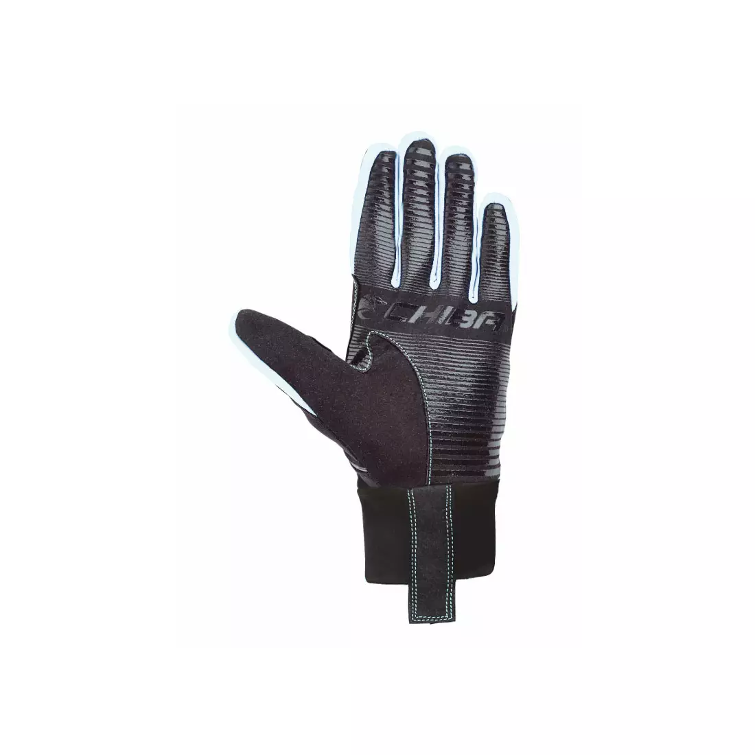 CHIBA CROSS WINDSTOPPER - zimné rukavice, čierno-biele 31517
