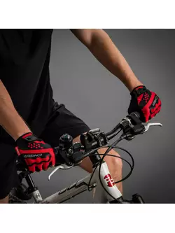 CHIBA PROFESSIONAL II cyklistické rukavice, červená čierna 3040719