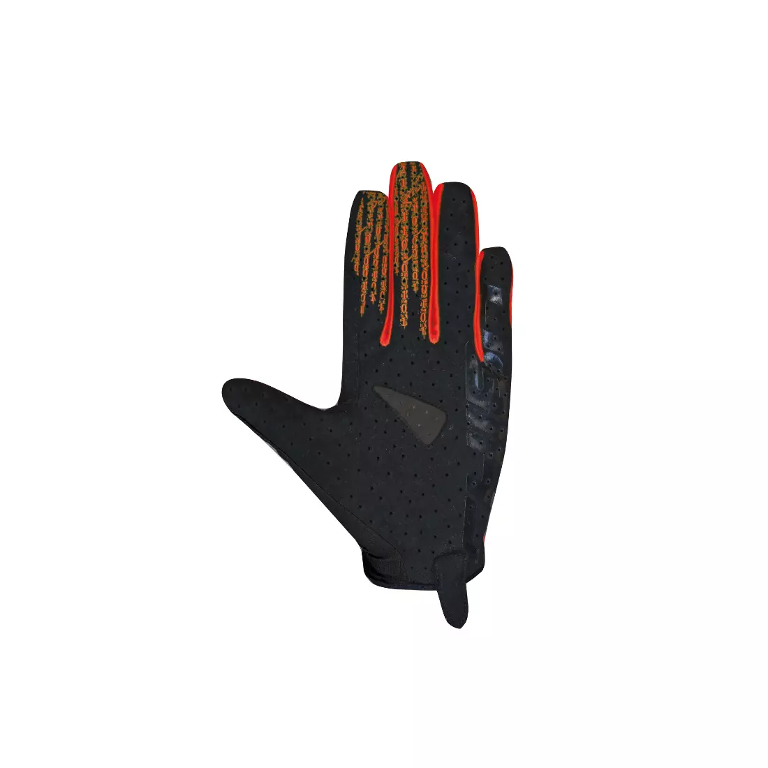 CHIBA TITAN letné cyklistické rukavice s dlhými prstami, čierne červené 30786