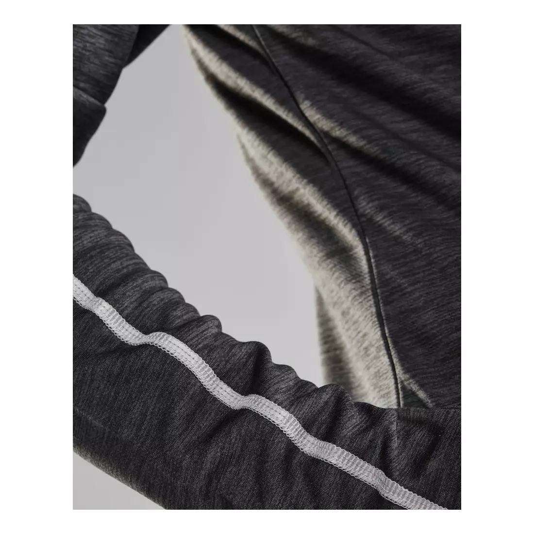 CRAFT EAZE teplá bežecká mikina, pánska, šedá melange 1906032-975999