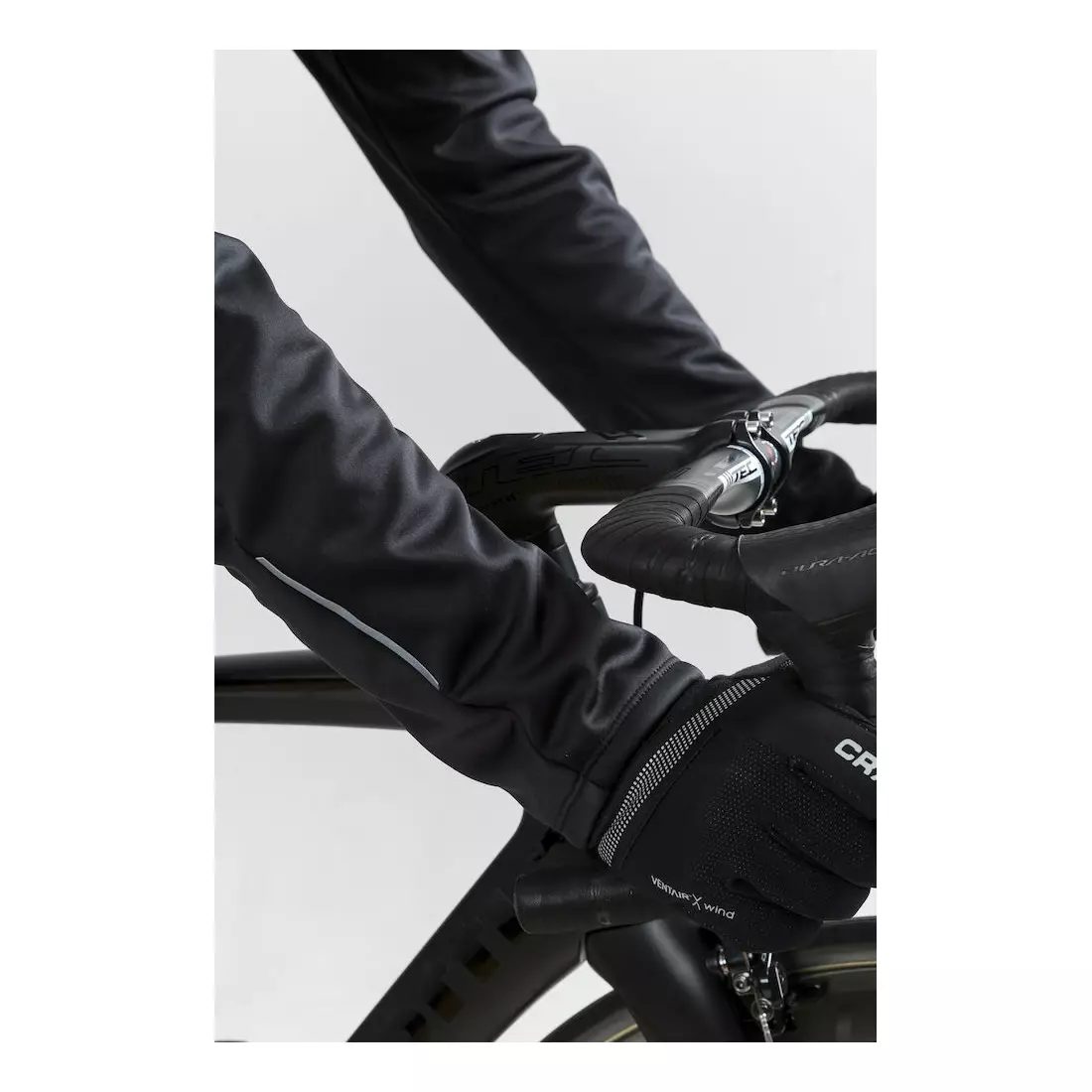 CRAFT RIME zimná cyklistická bunda, čierna 1905452-999926