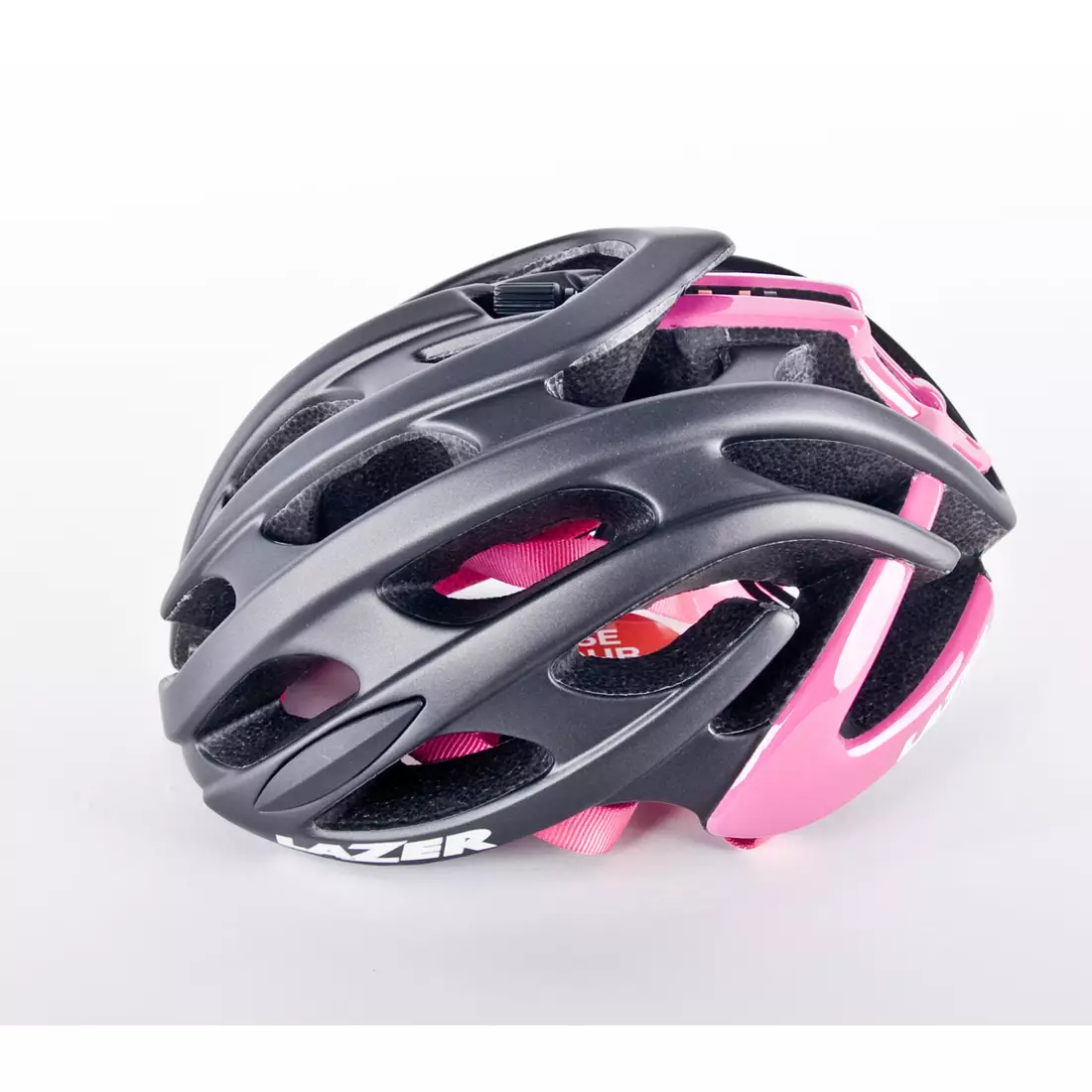 Cestná cyklistická prilba LAZER BLADE+ Rollsys&amp;#x00AE; čierno-ružová matná