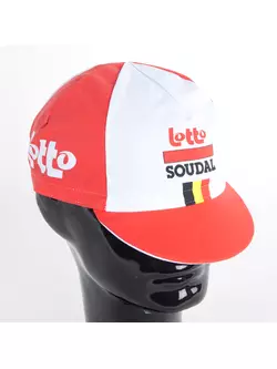 Cyklistická čiapka Apis Profi LOTTO SOUDAL, červená vlajka Belgicka