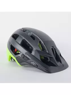 Cyklistická prilba enduro UVEX FINALE 2.0 čierna matná fluórová zelená
