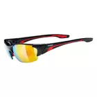 Cyklistické/športové okuliare Uvex Blaze III vymeniteľné sklá čierno-červené 53/0/604/2316/UNI SS19