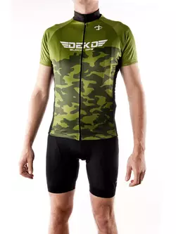 DEKO MILITARY Zelený cyklistický dres