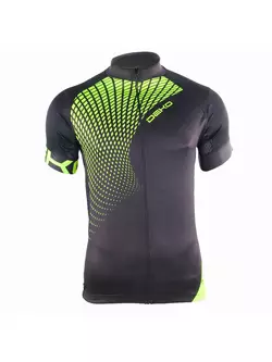 DEKO SET2 pánsky cyklistický dres čierny fluór zelený