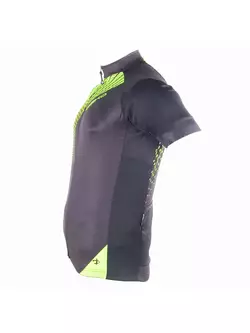 DEKO SET2 pánsky cyklistický dres čierny fluór zelený