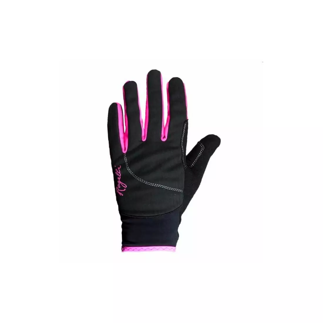 Dámske zimné rukavice ROGELLI FABEL softshellové čierno-ružové