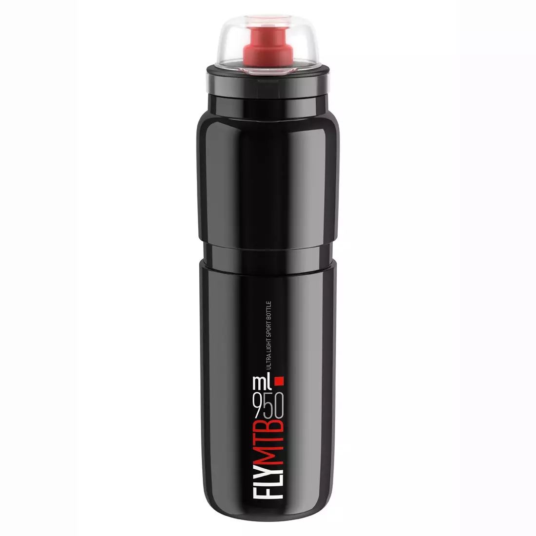 Elitná cyklistická fľaša Fly MTB Black Red logo 950 ml EL0160901 SS19