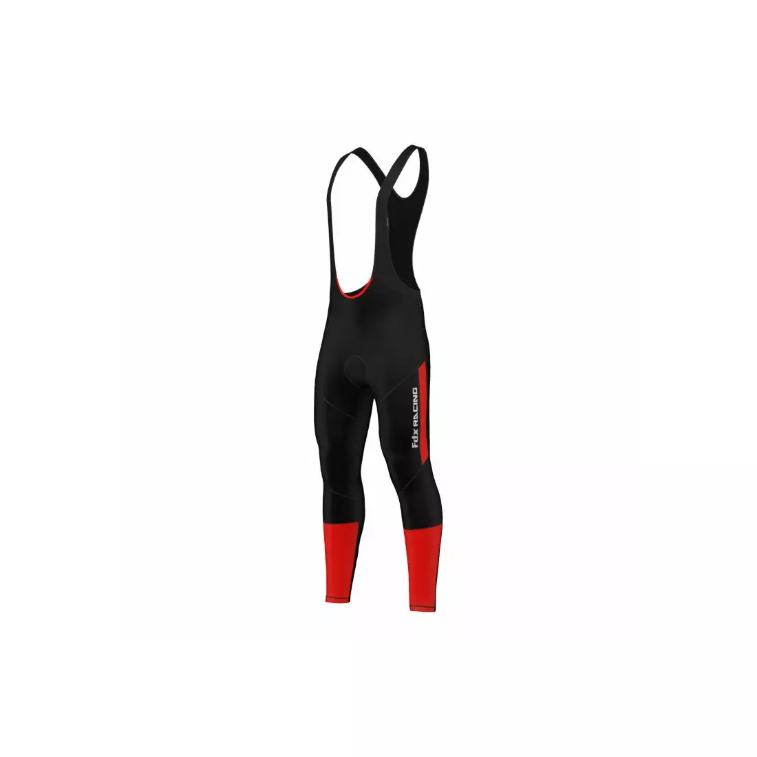 FDX 1220 zateplené cyklistické nohavice, čierne a červené