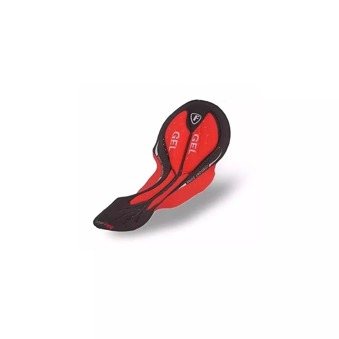 FDX 1260 zateplené cyklistické nohavice s trakmi, čierna a červená