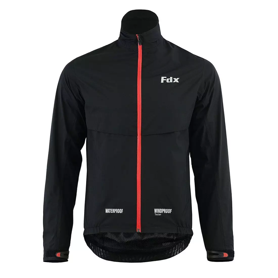 FDX 1410 pánska cyklistická bunda do dažďa, čierno-červená