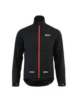 FDX 1410 pánska cyklistická bunda do dažďa, čierno-červená