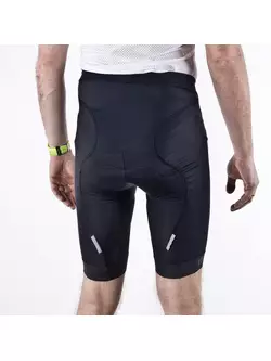 KAYMAQ PRO 30201 - pánske cyklistické šortky, HP Carbon, farba: čierna