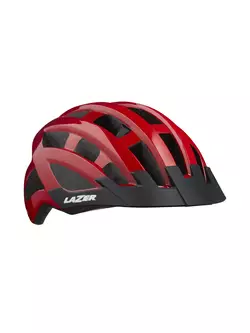 LAZER Compact cyklistická prilba červená lesklá