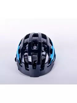 LAZER Kompaktná cyklistická prilba DLX LED sieťka proti hmyzu modrá čierna lesklá