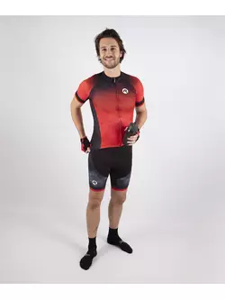 Pánske cyklistické šortky ROGELLI ISPIRATO 2.0 čierno červené