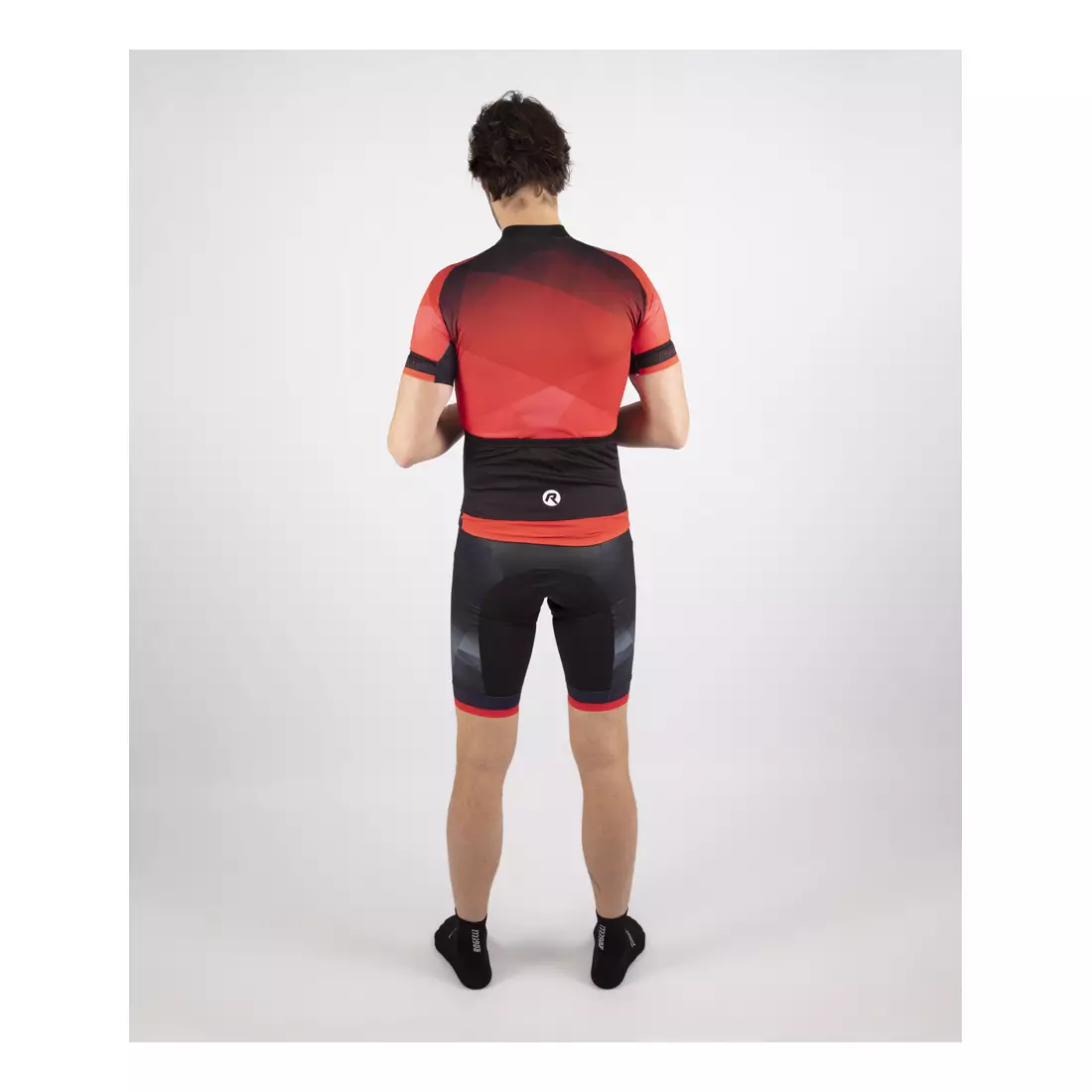 Pánske cyklistické šortky ROGELLI ISPIRATO 2.0 čierno červené