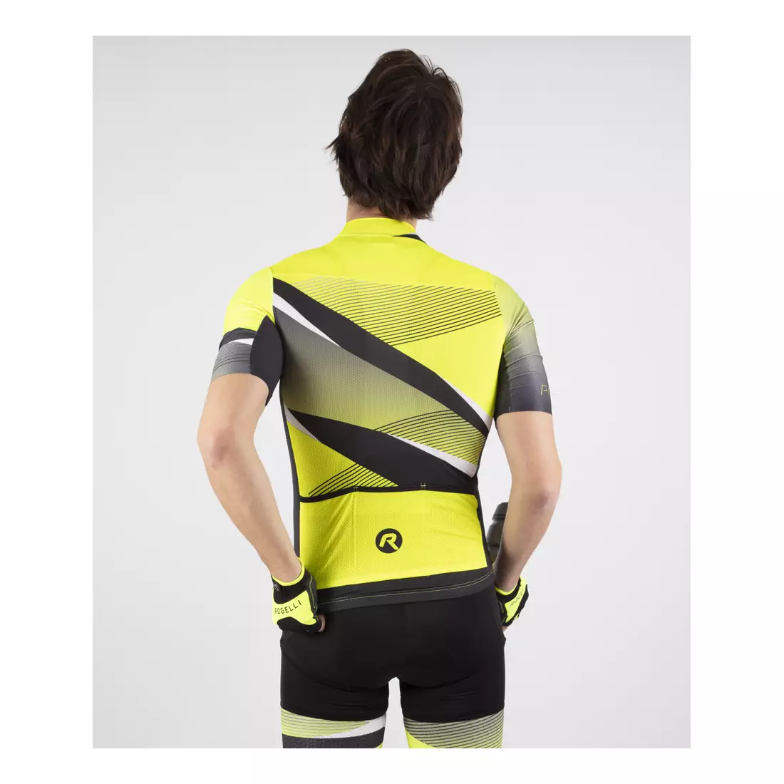 ROGELLI ARTE cyklistický dres PRO FIT žltý fluorid