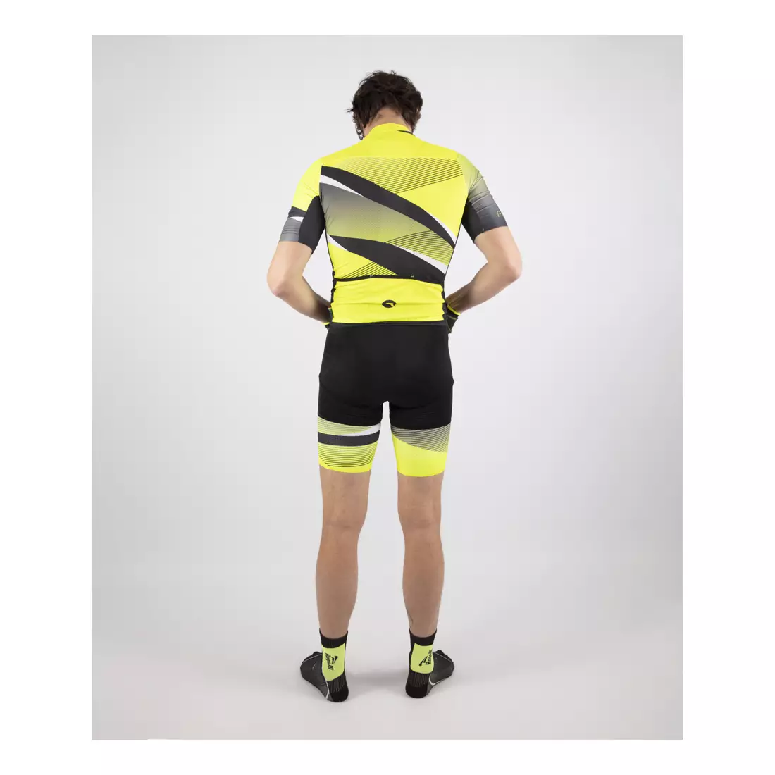 ROGELLI ARTE cyklistický dres PRO FIT žltý fluorid
