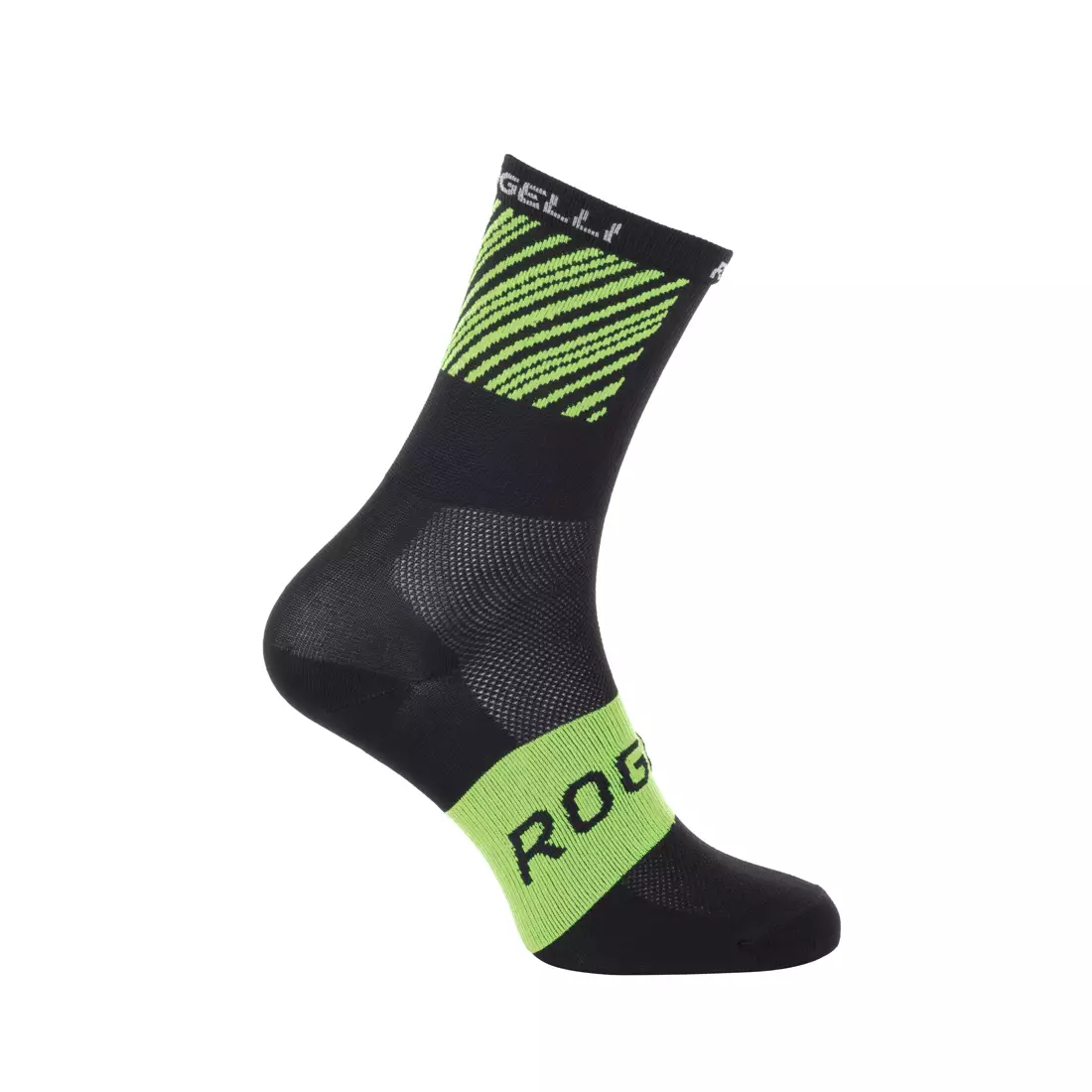 ROGELLI RITMO cyklistické športové ponožky, čierno zelené